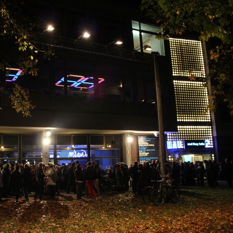 Frontansicht des Hebbel am Ufer HAU2 in Berlin.